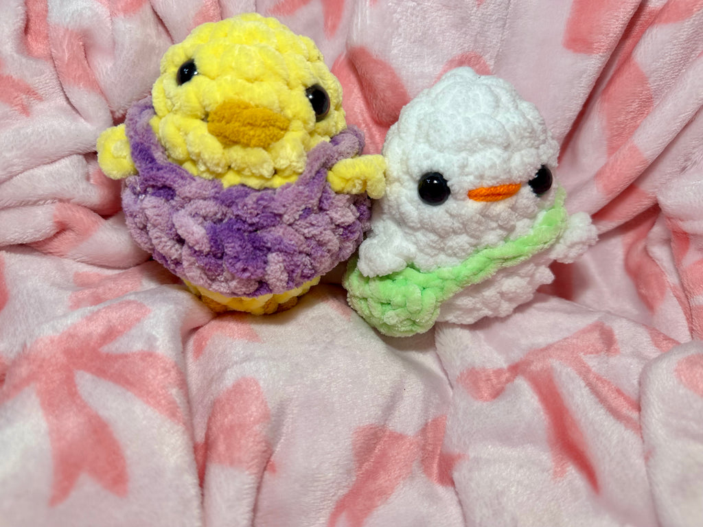 Hatchling the Baby Chick — both color options side by side